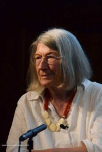 Heide at her lecture in Vienna,